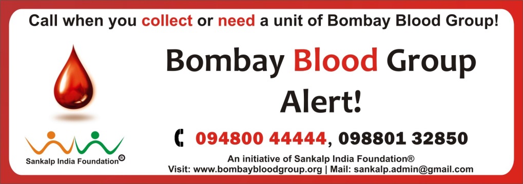 Bombay Blood Group Alert